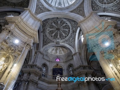 Granada, Andalucia/spain - May 7 : Ceiling Of Iglesia Del Sagrar… Stock Photo