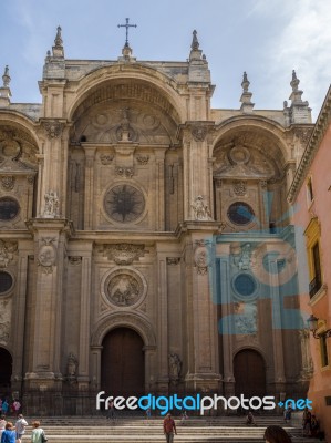 Granada, Andalucia/spain - May 7 : Exterior Granada Cathedral An… Stock Photo