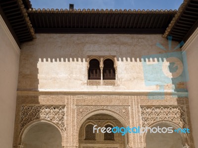 Granada, Andalucia/spain - May 7 : Part Of The Alhambra  Palace Stock Photo