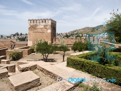 Granada, Andalucia/spain - May 7 : Part Of The Alhambra  Palace Stock Photo