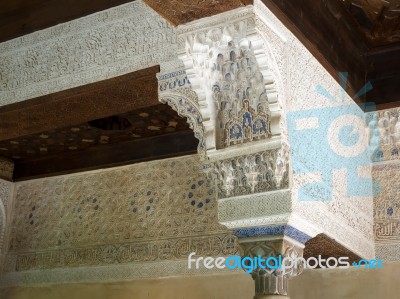 Granada, Andalucia/spain - May 7 : Part Of The Alhambra  Palace Stock Photo