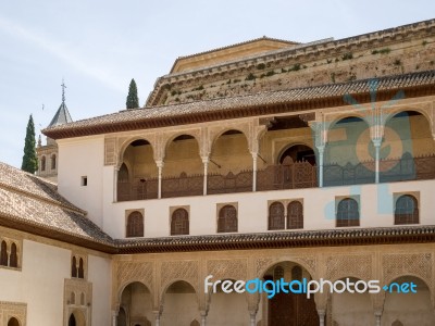 Granada, Andalucia/spain - May 7 : Part Of The Alhambra  Palace Stock Photo