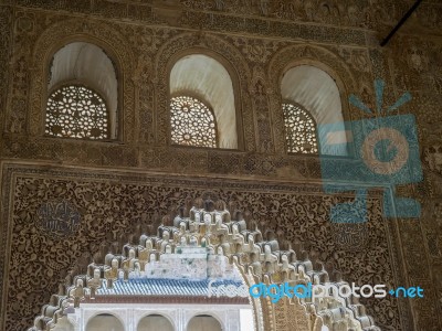 Granada, Andalucia/spain - May 7 : Part Of The Alhambra  Palace Stock Photo