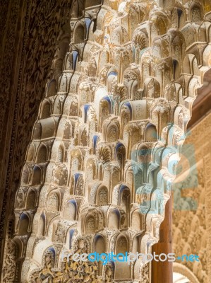 Granada, Andalucia/spain - May 7 : Part Of The Alhambra  Palace Stock Photo