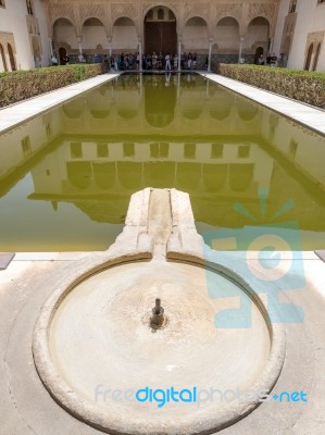 Granada, Andalucia/spain - May 7 : Part Of The Alhambra  Palace Stock Photo