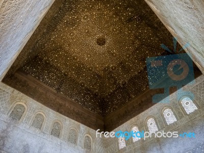 Granada, Andalucia/spain - May 7 : Part Of The Alhambra  Palace Stock Photo