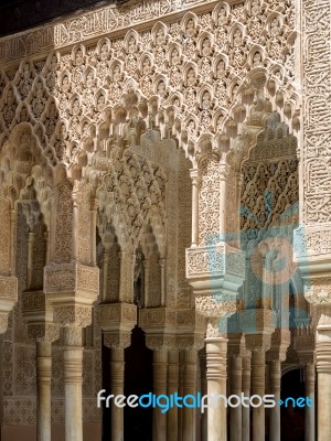 Granada, Andalucia/spain - May 7 : Part Of The Alhambra  Palace Stock Photo