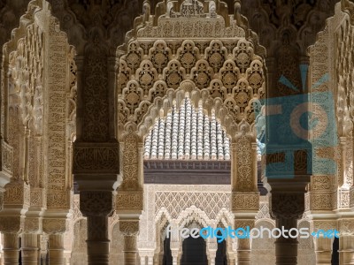 Granada, Andalucia/spain - May 7 : Part Of The Alhambra  Palace Stock Photo