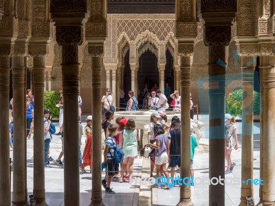 Granada, Andalucia/spain - May 7 : Part Of The Alhambra  Palace Stock Photo