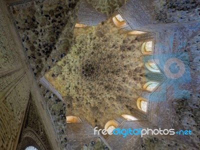 Granada, Andalucia/spain - May 7 : Part Of The Alhambra  Palace Stock Photo