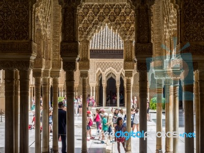 Granada, Andalucia/spain - May 7 : Part Of The Alhambra  Palace Stock Photo