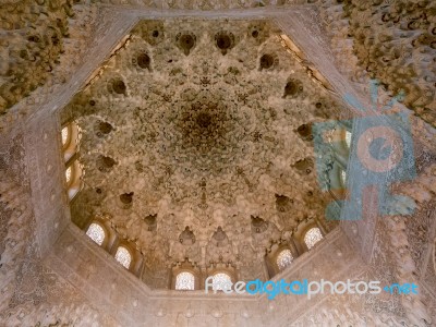 Granada, Andalucia/spain - May 7 : Part Of The Alhambra  Palace Stock Photo