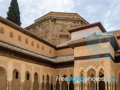 Granada, Andalucia/spain - May 7 : Part Of The Alhambra  Palace Stock Photo