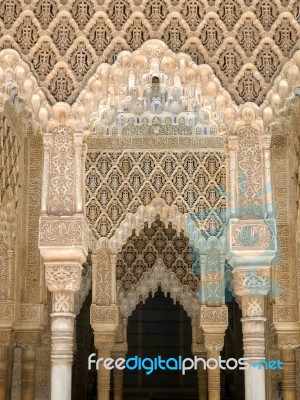 Granada, Andalucia/spain - May 7 : Part Of The Alhambra  Palace Stock Photo