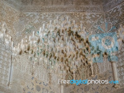 Granada, Andalucia/spain - May 7 : Part Of The Alhambra  Palace Stock Photo