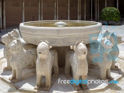 Granada, Andalucia/spain - May 7 : Part Of The Alhambra  Palace Stock Photo