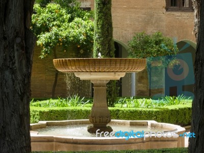 Granada, Andalucia/spain - May 7 : Part Of The Alhambra Palace I… Stock Photo