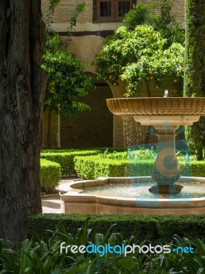 Granada, Andalucia/spain - May 7 : Part Of The Alhambra Palace I… Stock Photo