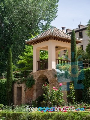 Granada, Andalucia/spain - May 7 : Part Of The Alhambra Palace I… Stock Photo