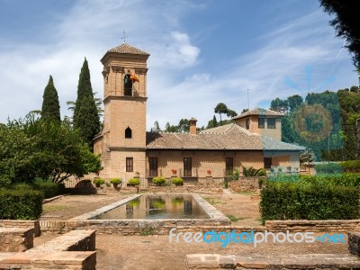 Granada, Andalucia/spain - May 7 : Part Of The Alhambra Palace I… Stock Photo