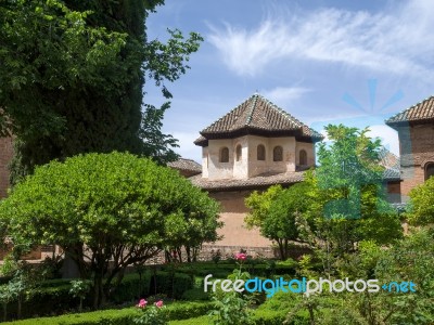 Granada, Andalucia/spain - May 7 : Part Of The Alhambra Palace I… Stock Photo