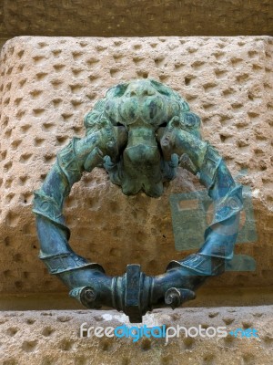 Granada, Andalucia/spain - May 7 : Ring To Tie Up A Horse At The… Stock Photo