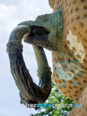 Granada, Andalucia/spain - May 7 : Ring To Tie Up A Horse At The… Stock Photo