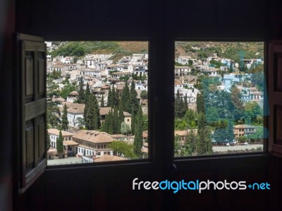 Granada, Andalucia/spain - May 7 : View Of Granada In Andalucia Stock Photo