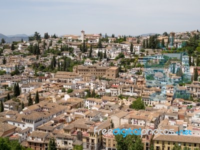 Granada, Andalucia/spain - May 7 : View Of Granada In Andalucia Stock Photo