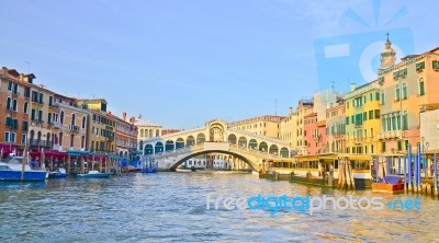 Grand Canal In Venice Stock Photo