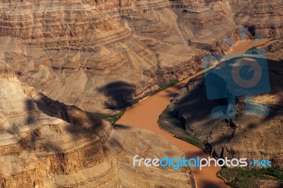 Grand Canyon And Colorado River Stock Photo