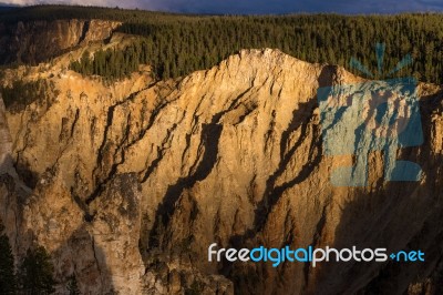 Grand Canyon Of Yellowstone Stock Photo