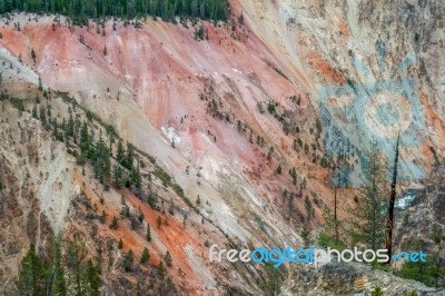 Grand Canyon Of Yellowstone Stock Photo