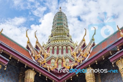 Grand Palace And Wat Phra Kaew Area, Bangkok, Thailand Stock Photo