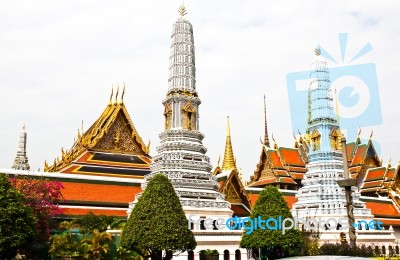 Grand Palace, The Major Tourism Attraction In Bangkok, Thailand Stock Photo