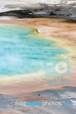 Grand Prismatic Spring Stock Photo