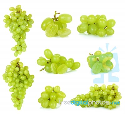 Grape Isolated On A White Background Stock Photo