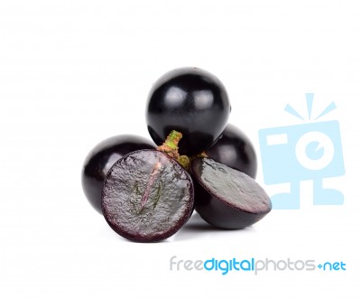 Grape Isolated On The White Background Stock Photo