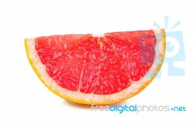 Grapefruit Isolated On The White Background Stock Photo