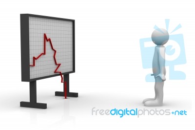 Graph Chart Watching Stock Photo