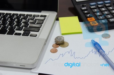 Graph Finance Business Stock Photo