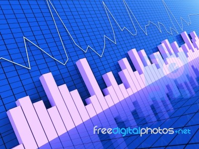 Graph Report Represents Statistic Information And Statistical Stock Image