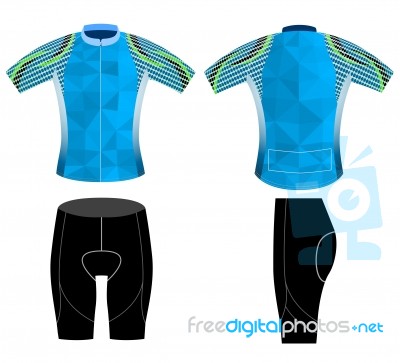 Graphic Low Poly Cycling Vest Stock Image