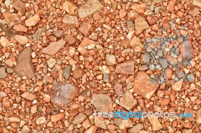 Gravel Ground With Different Stock Photo