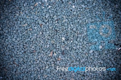 Gravel With Used Cigarette Stock Photo