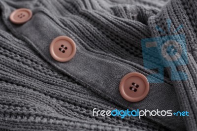 Gray Knit Sweater Stock Photo