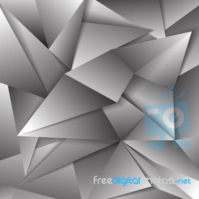 Gray Polygonal Abstract Triangular Mosaic Background Stock Image