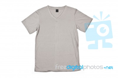 Gray T Shirt Stock Photo