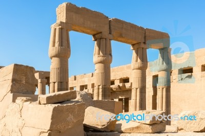 Great Temple Of Amun At Karnak Luxor Egypt Stock Photo