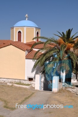 Greek Church Stock Photo